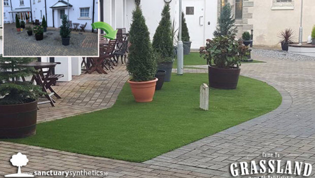 The €7,000 renovation at McAuley Place has transformed their courtyard into a decorative, safe area, for residents.