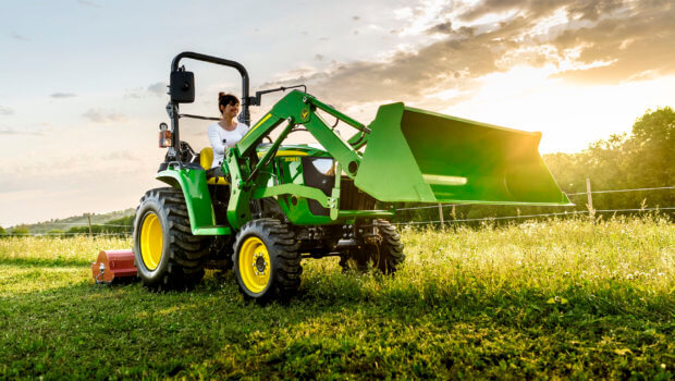 The new John Deere 3038E compact tractor. Photo: John Deere.