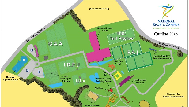 Map of IGM Live will take place at the National Sports Campus, a purpose built centre of excellence for sports in Ireland