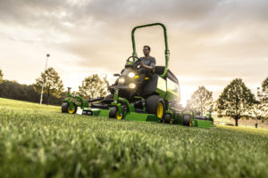 John Deere’s new Series III 1600T wide area mower has been improved for 2018. Photo courtesy of John Deere.