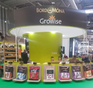 Bord na Móna show off their multi-compost range - Growise - at Glee 2017. Photo credit: Growtrade.ie