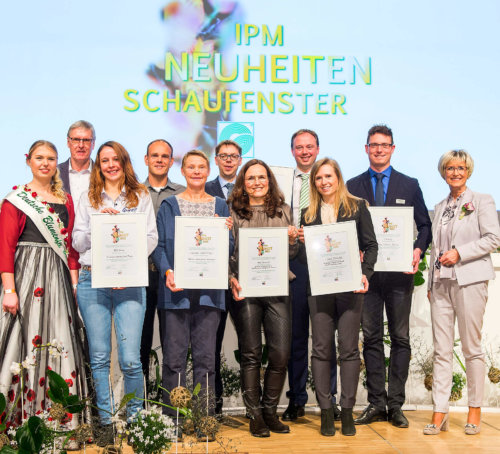 The winners of the new plant novelties award. IPM ESSEN 2018. Photo: Rainer Schimm. ©MESSE ESSEN GmbH