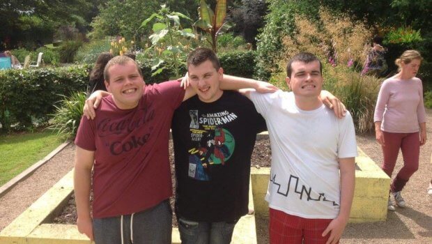 ‘The Best of Buds’ Pictured L/R: Joe Boyce, Jack Ryan and Frank Murphy (Service Users at the Cork Association for Autism) pictured enjoying good company at the 2017 Open Gardens event. Photo: Carol Walsh.